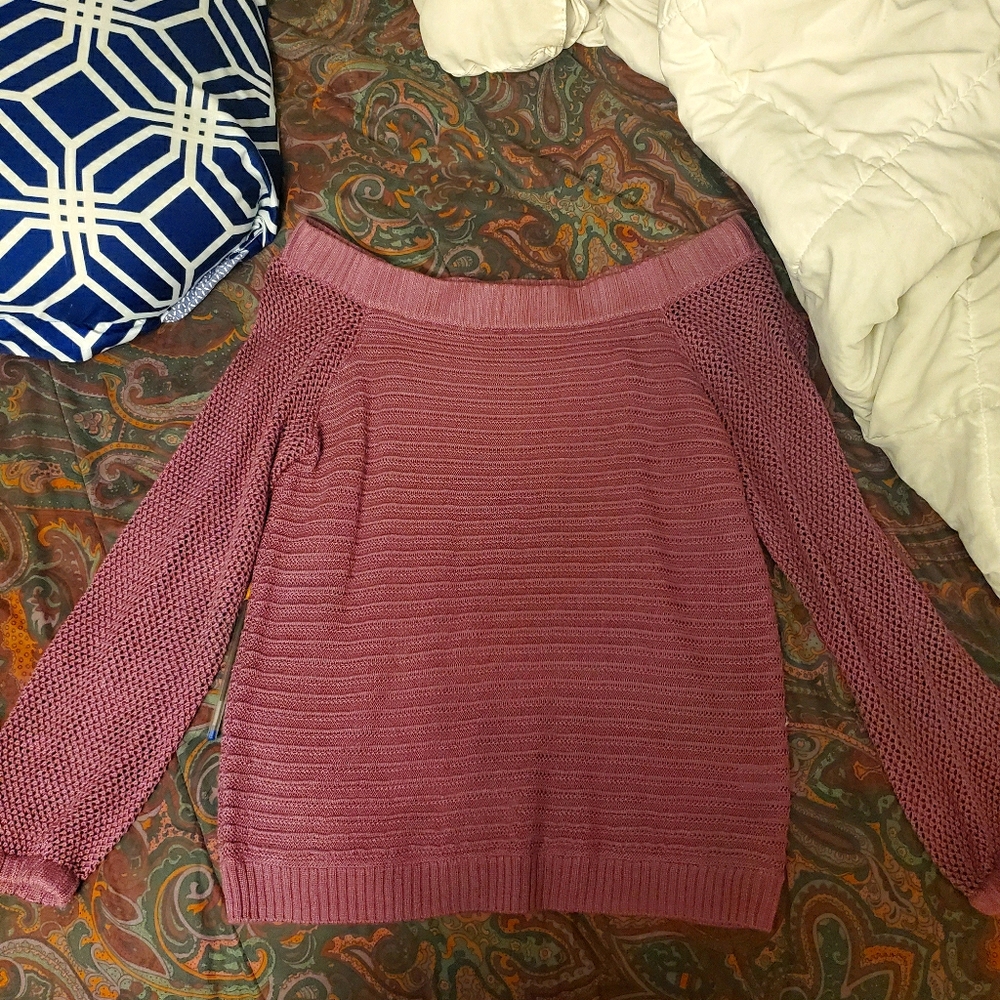 An off shoulder shirt